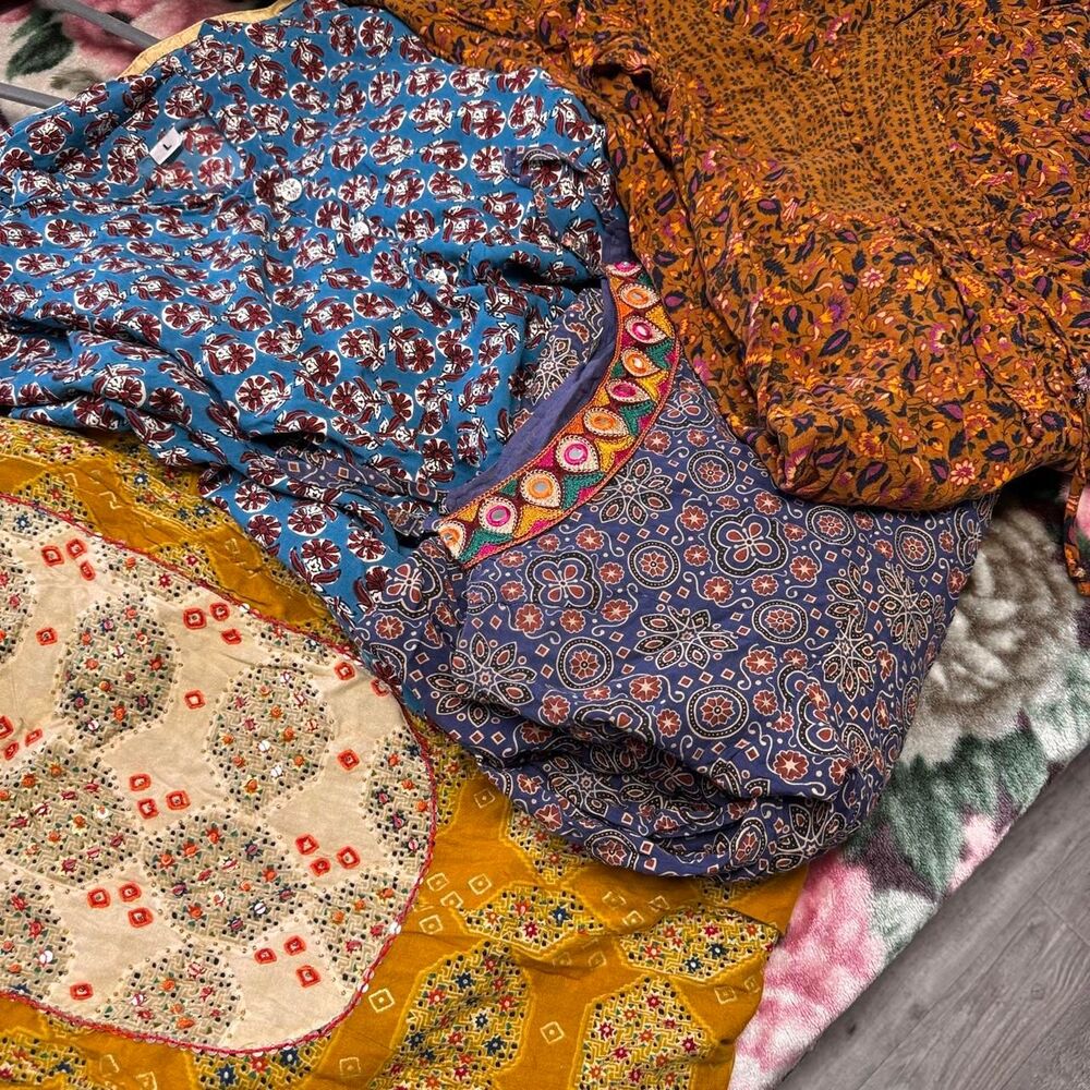 bundle of 4 desi inspired boho dresses